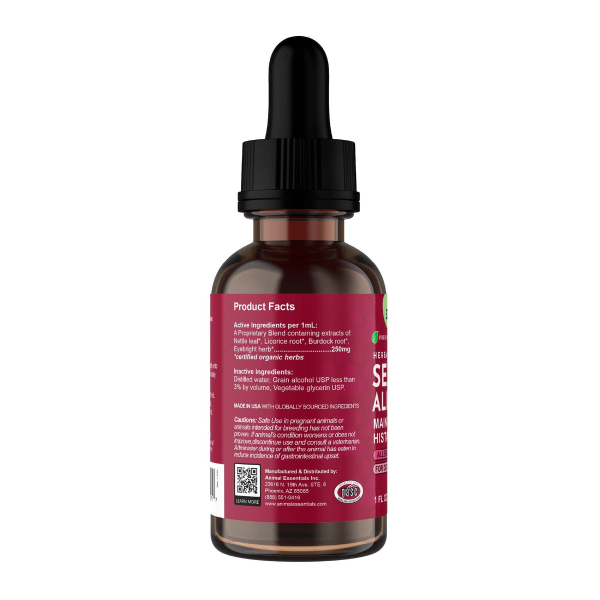 Seasonal Allergy Herbal Tonic | Maintains Normal Histamine Levels: 1oz