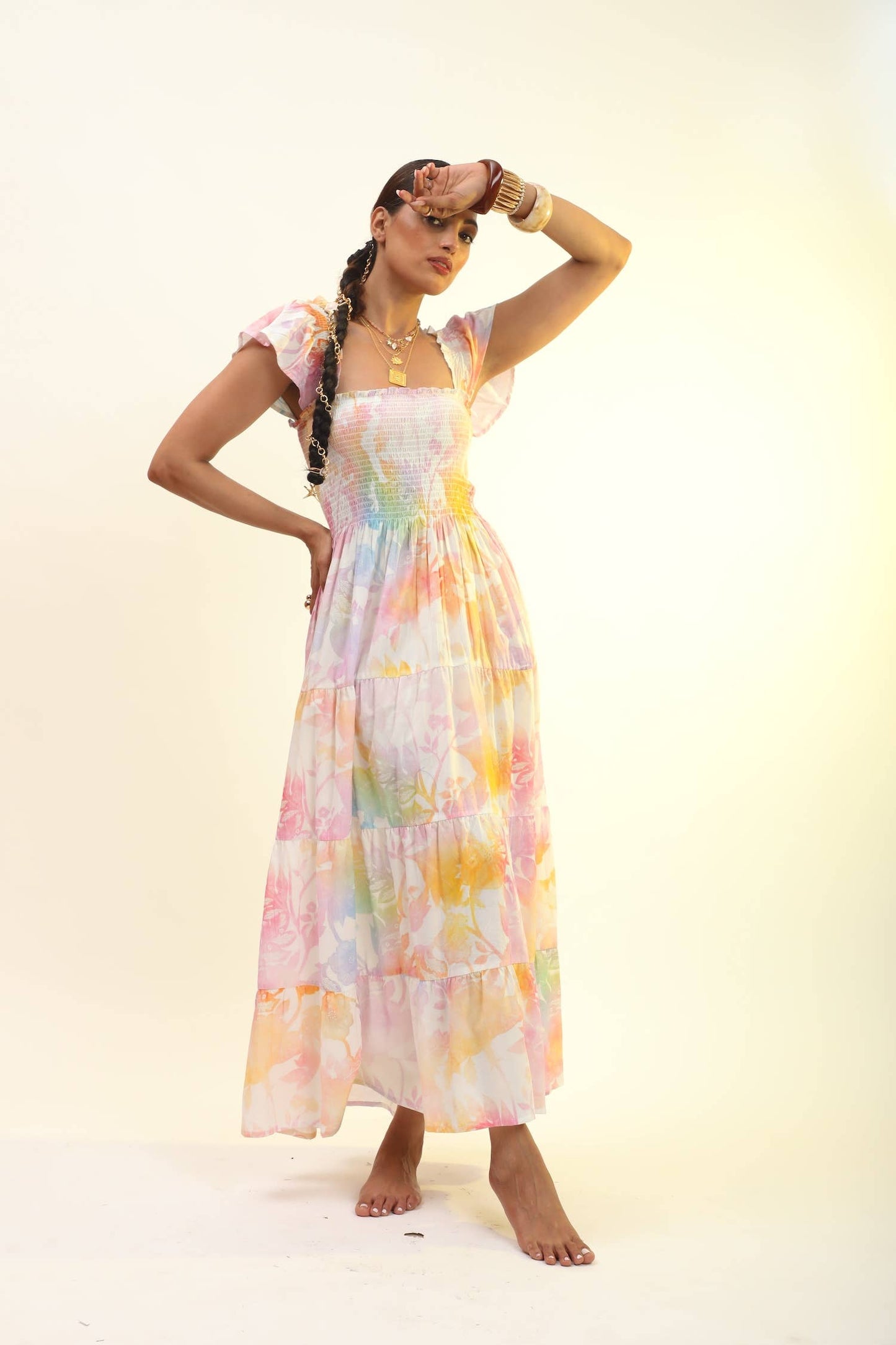 The Fox & The Mermaid - Cotton Smock Dress (Janeiro)