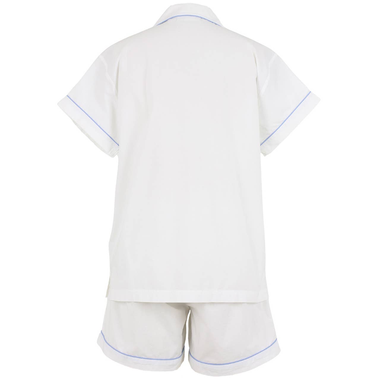 Needham Lane - Logan Periwinkle Short Sleeve Shorty Pajamas
