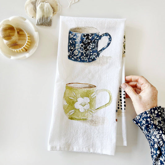 Emily Lex - Tea towel - mugs