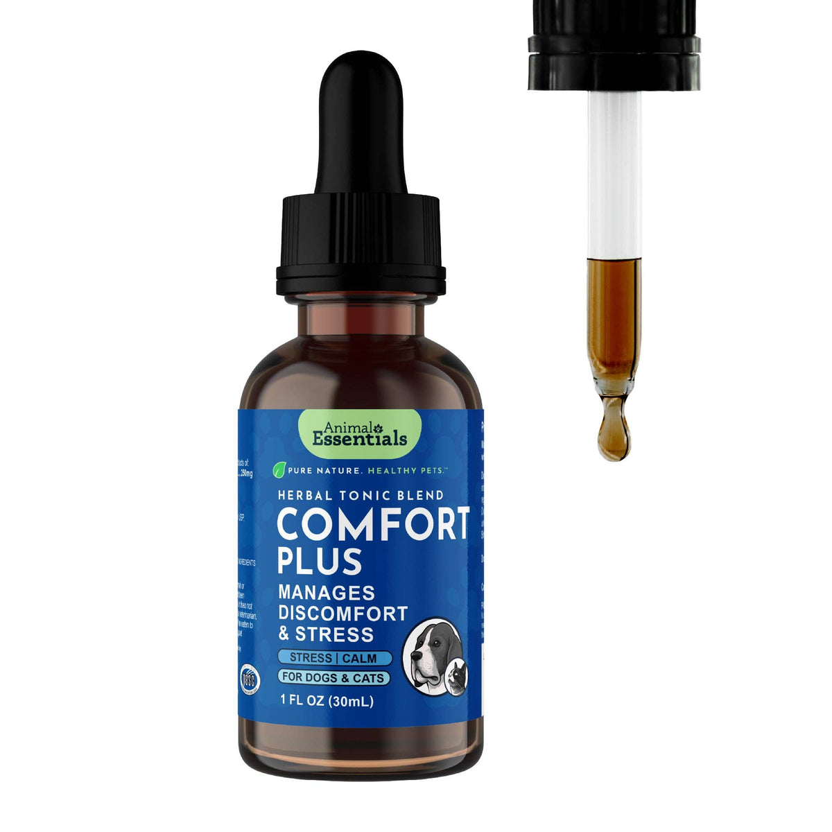 Comfort Plus Herbal Tonic Blend | Manages Discomfort & Stress: 1oz