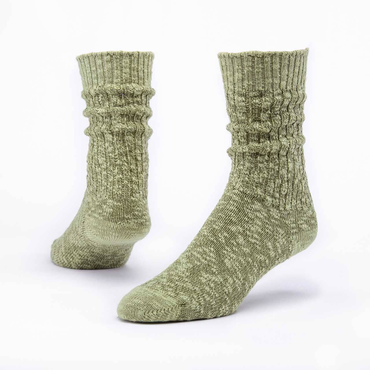 Organic Cotton Solid Ragg Socks: Chestnut / L