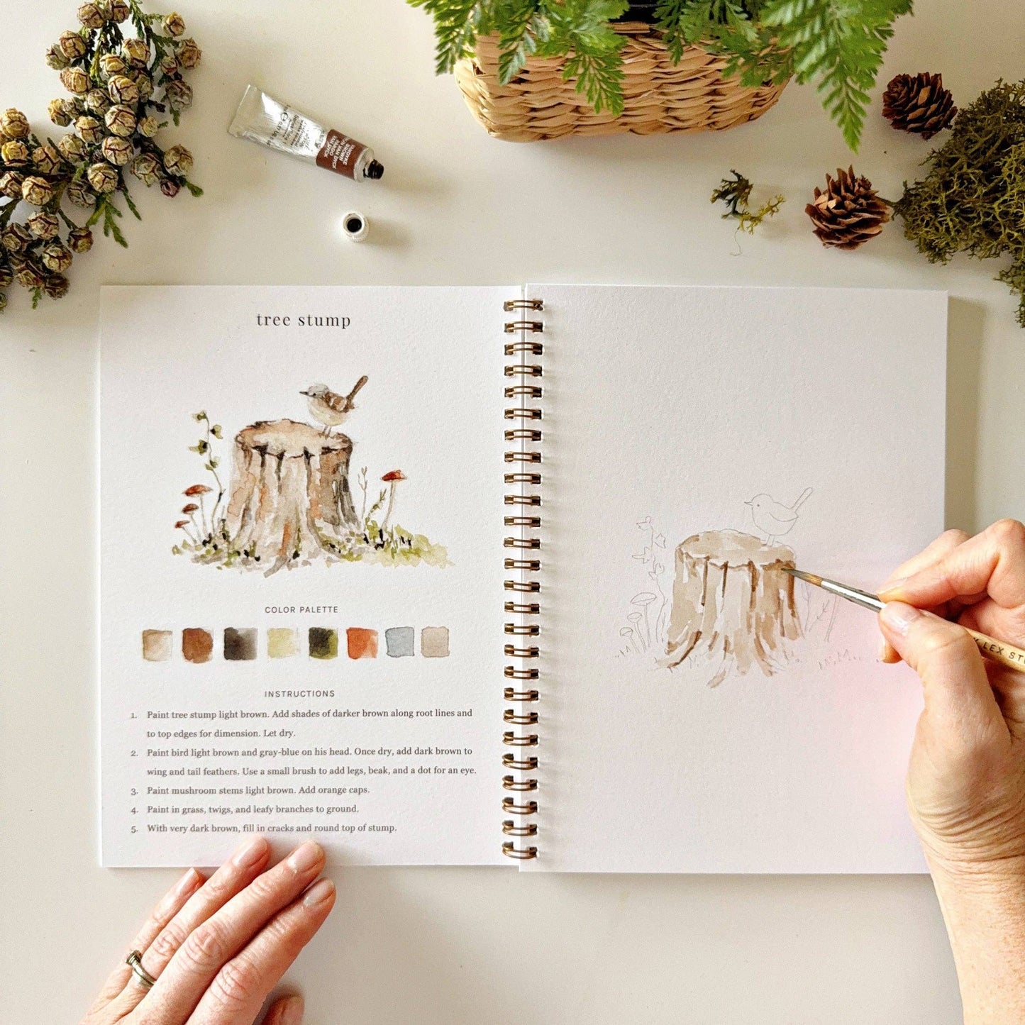 Emily Lex - Woodland watercolor workbook