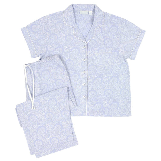 Needham Lane - Sadie Short Sleeve Capri Pajamas - 100% Organic Cotton