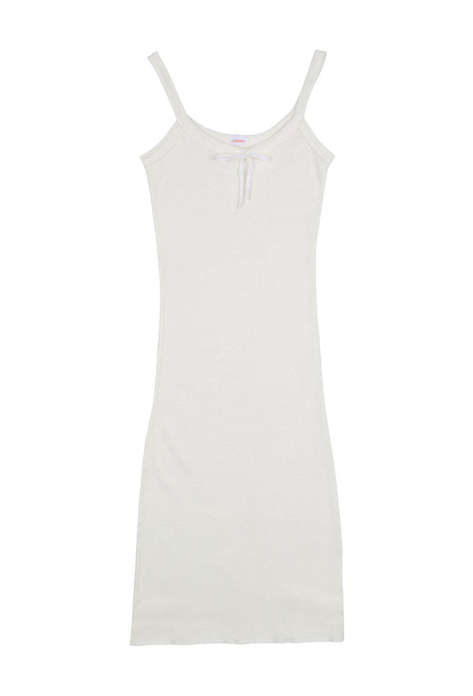 French Vintage Bow Organic Camisole Dress - Made in L.A..: Blue / S