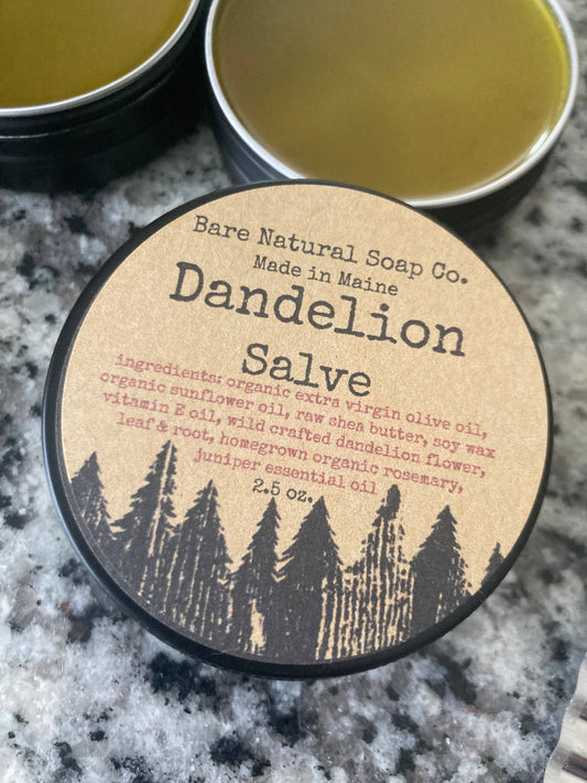 Bare Natural Soap Co - Dandelion Salve | Natural Healing Salve
