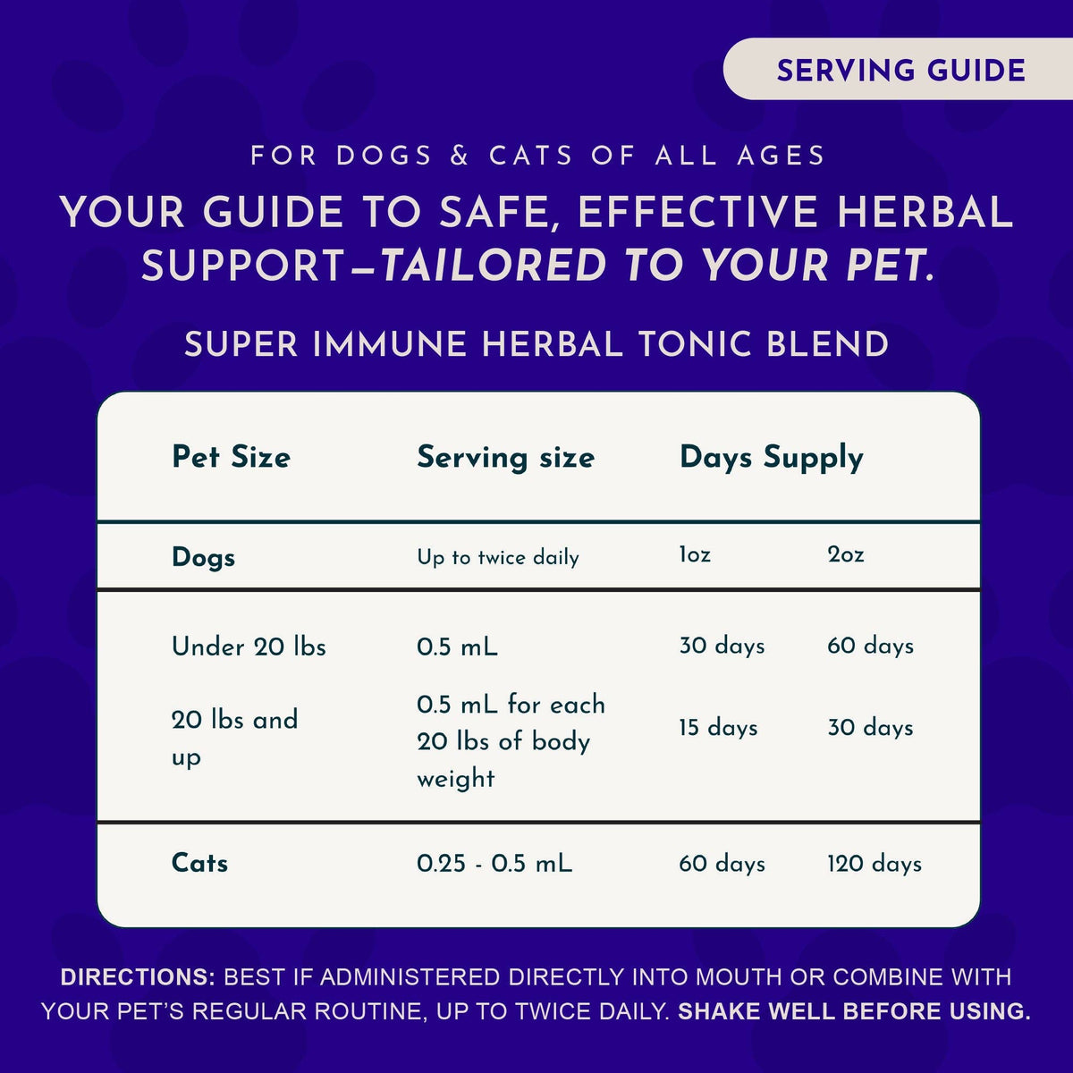 Super Immune Herbal Tonic Blend | Supports Healthy Immune System: 1oz