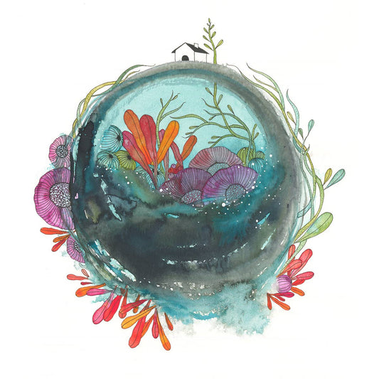 Lets go for a swim - Art Print