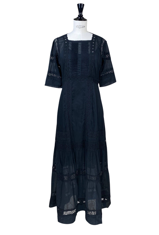 J.Marin Co.  The Dorothea Edwardian Dress - Black