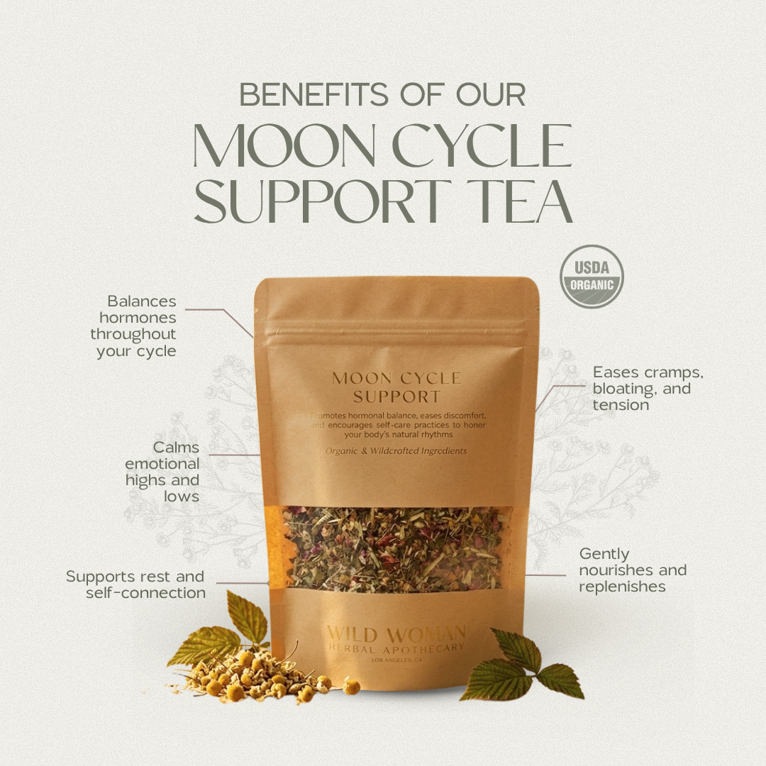 Wild Woman Herbal Apothecary -  Cycle Support | PMS & Menstrual Comfort | Herbal Tea