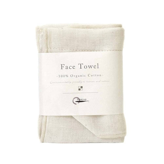 Nawrap Organic Cotton Face Towel: Ivory