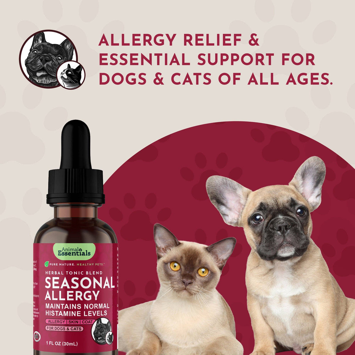 Seasonal Allergy Herbal Tonic | Maintains Normal Histamine Levels: 1oz