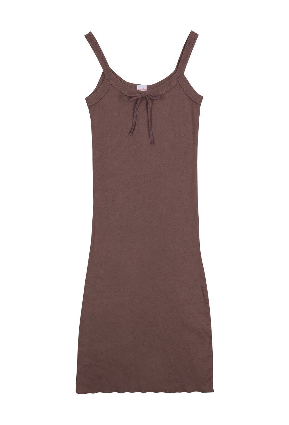 French Vintage Bow Organic Camisole Dress - Made in L.A..: Blue / S