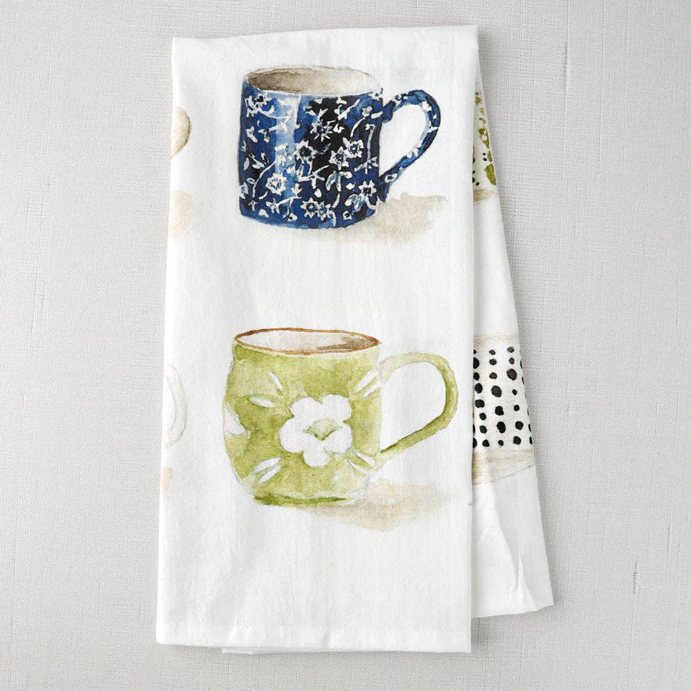 Emily Lex - Tea towel - mugs
