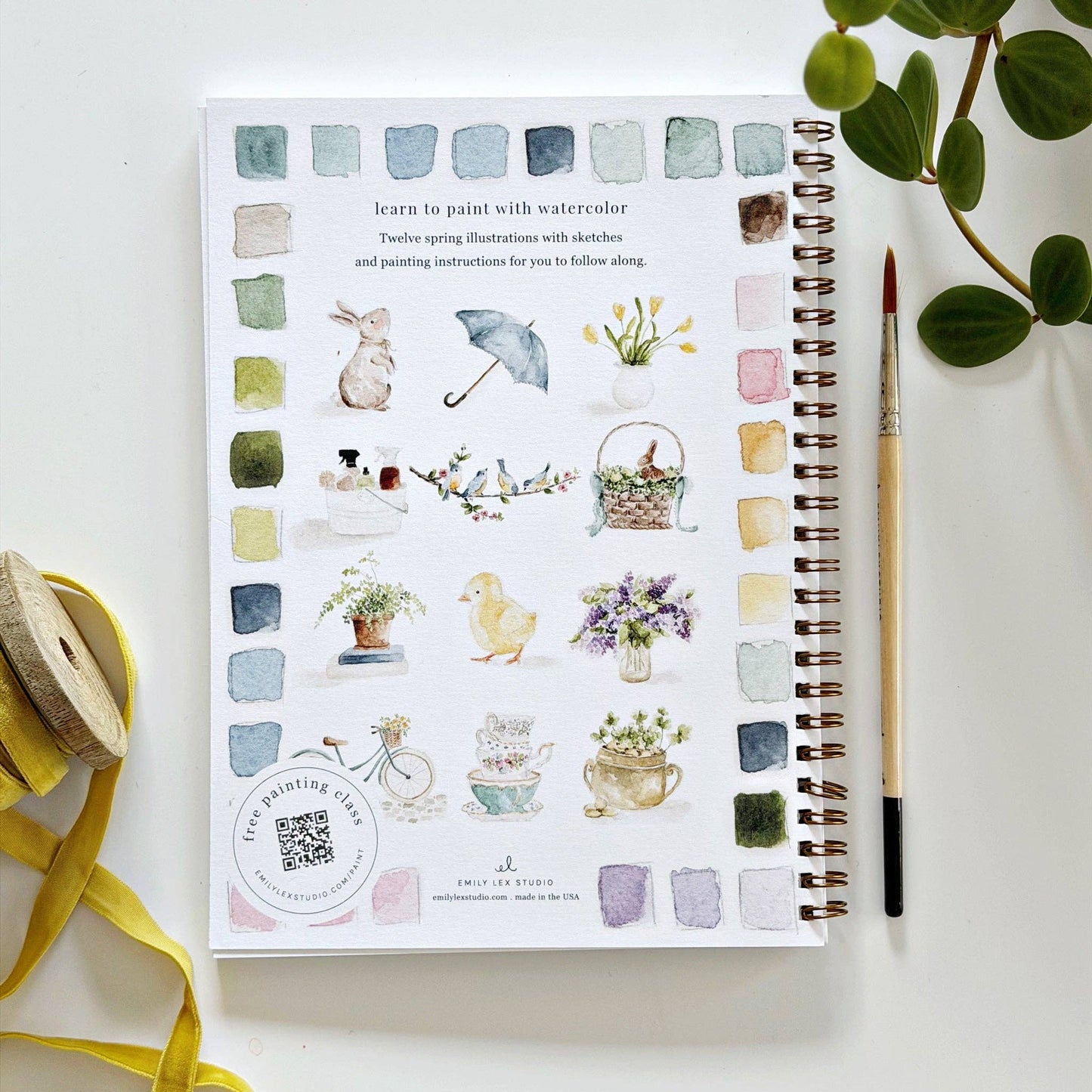 Emily Lex - Spring watercolor workbook
