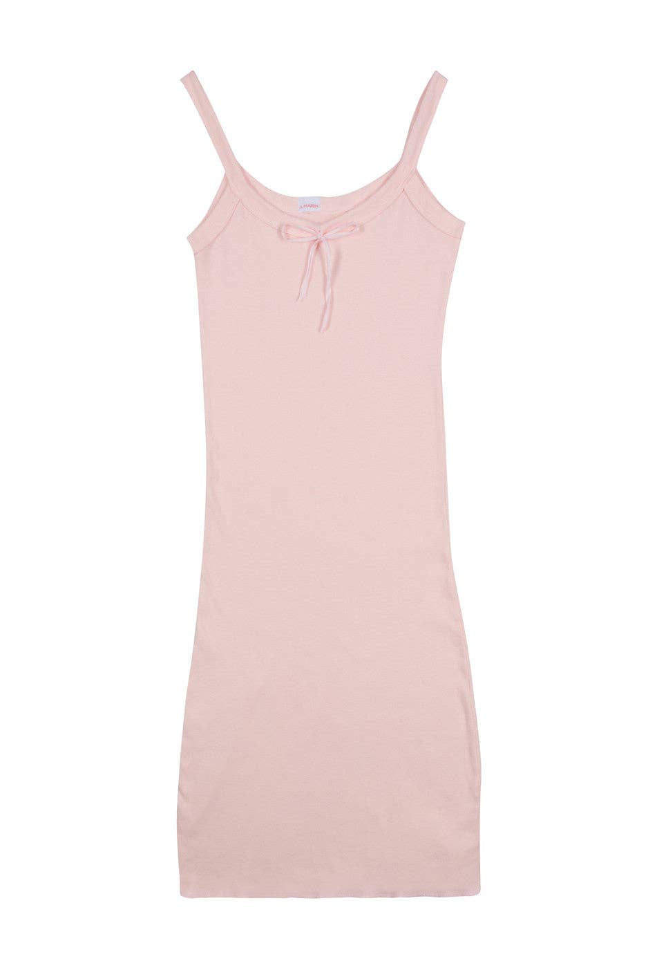 French Vintage Bow Organic Camisole Dress - Made in L.A..: Blue / S