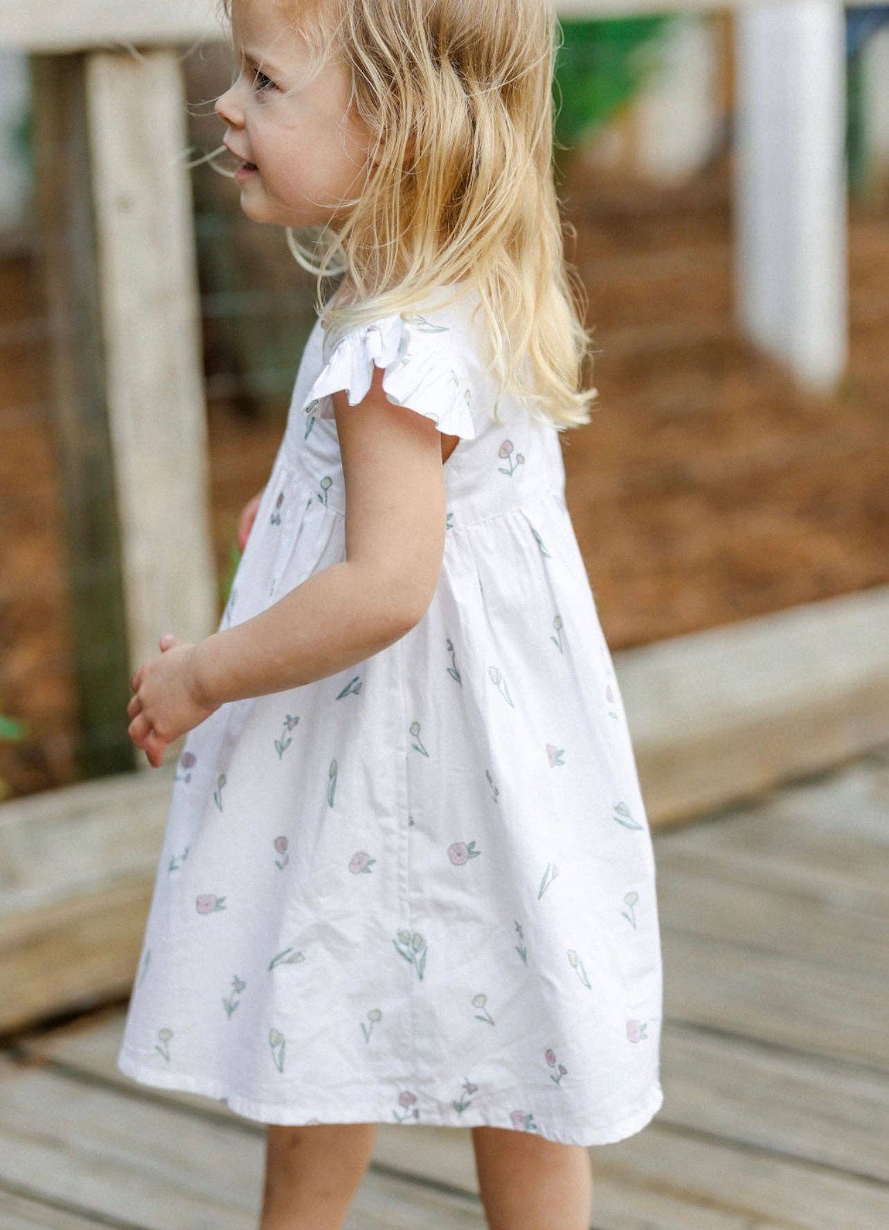 Sonny James - Pearl Dress in Spring Floral: