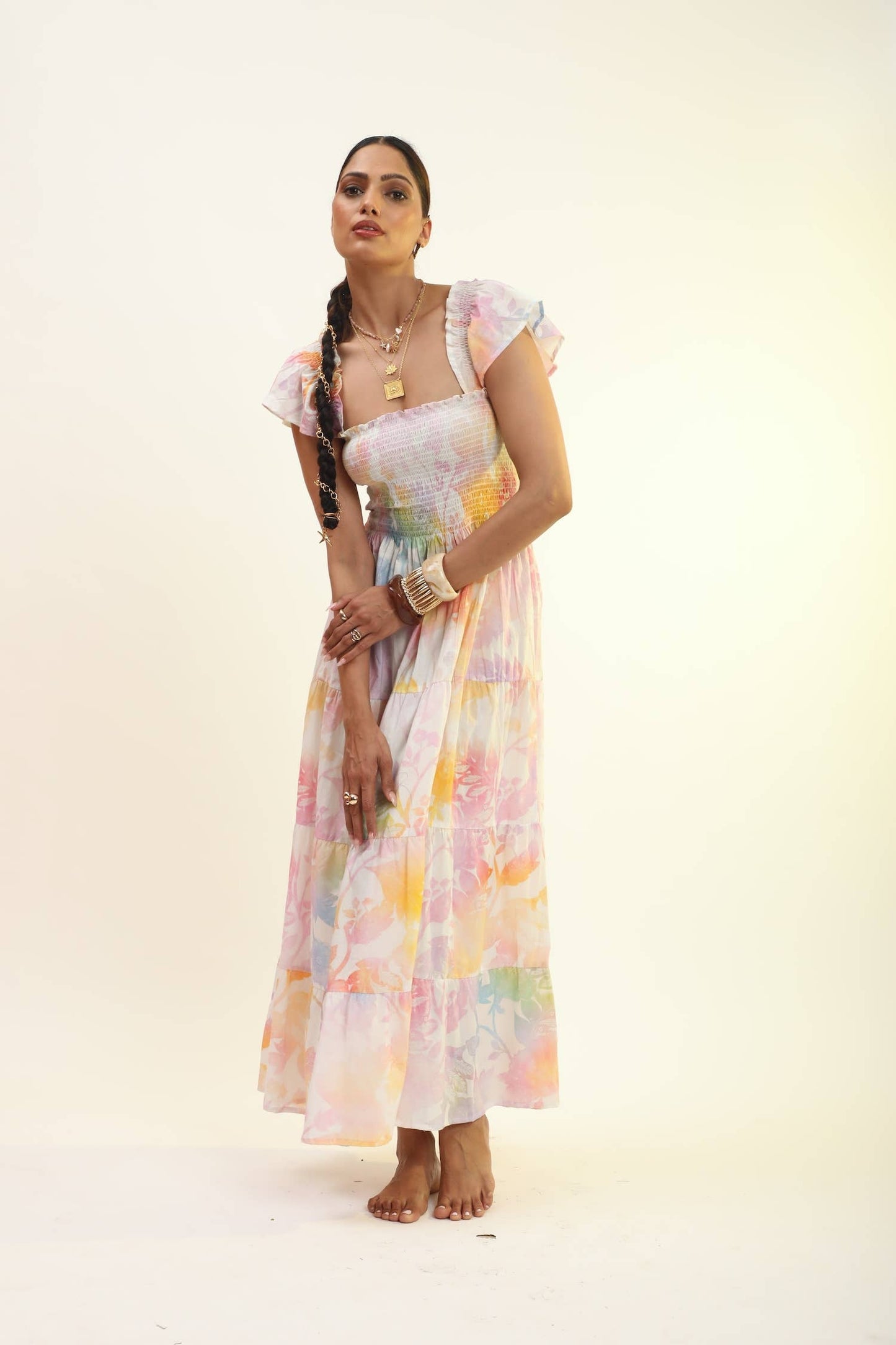 The Fox & The Mermaid - Cotton Smock Dress (Janeiro)