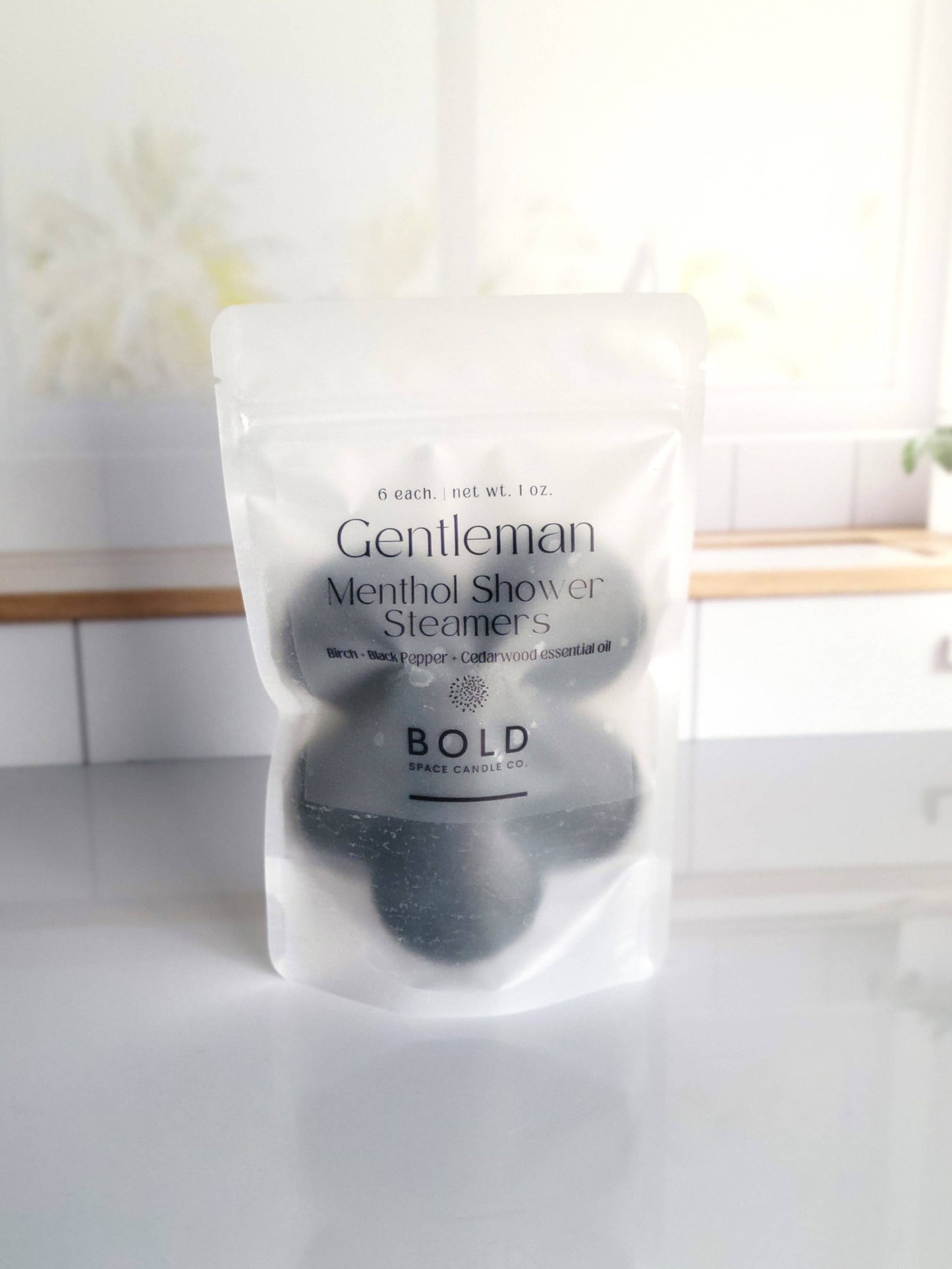 Bold Space Candle Co. Gentleman Shower Steamers – Birch, Cedarwood