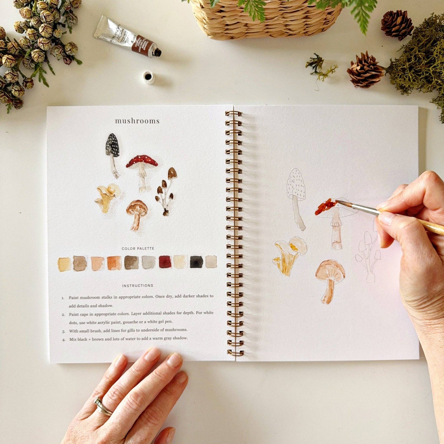 Emily Lex - Woodland watercolor workbook