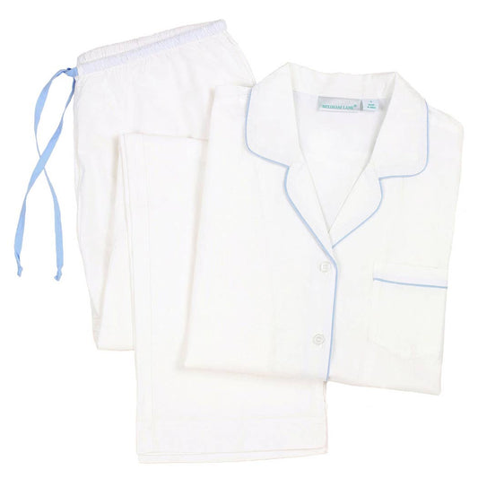 Logan Periwinkle Long Sleeve Pajamas: XS