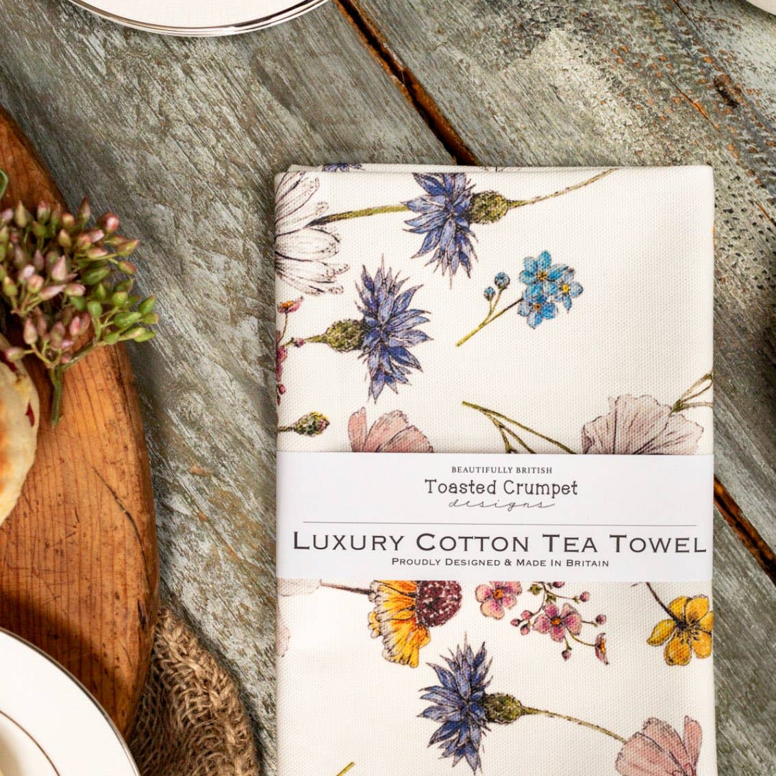 Toasted Crumpet England - The Regency Gardens (Pure) Tea Towel