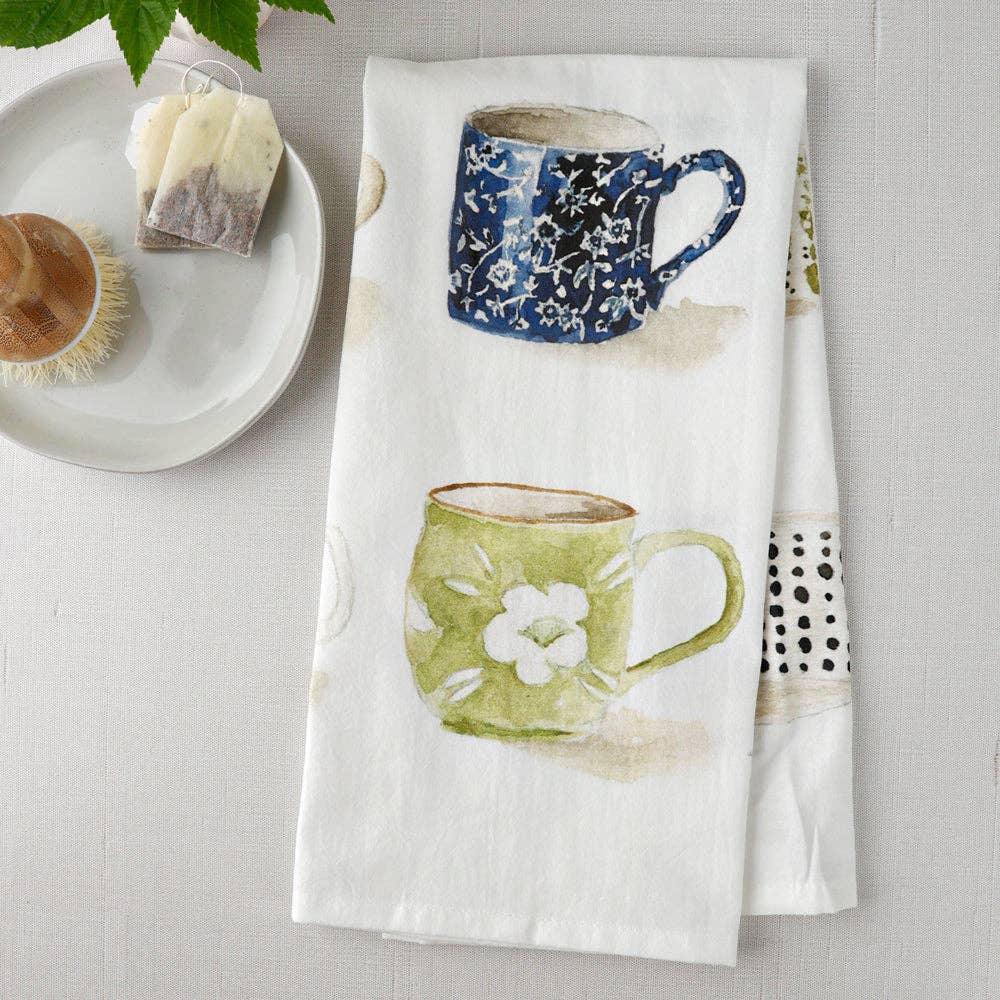 Emily Lex - Tea towel - mugs