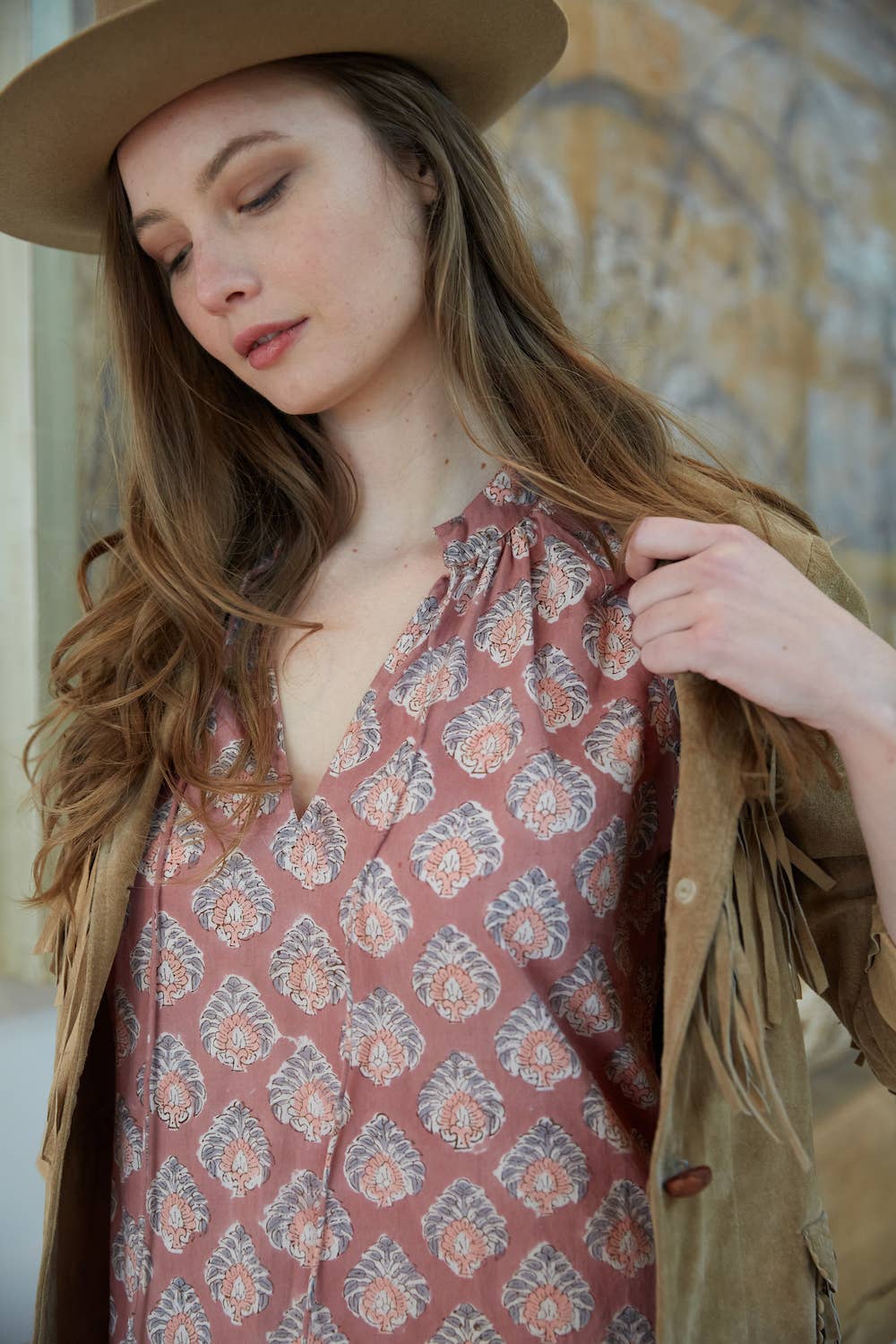 Block Printed Cotton Dress (Kaishori): M